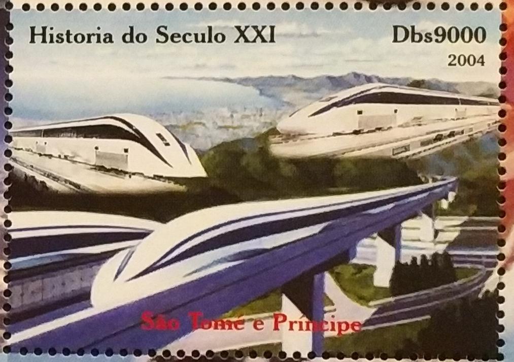 Сан-Томе и Принсипе 2004 железная дорога скоростные поезда