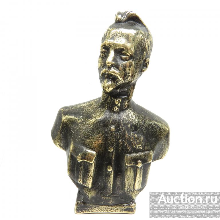 Бюст Дзержинский Ф. Э скульптура бронза миниатюра КГБ бронза латунь СССР коммунизм 2174