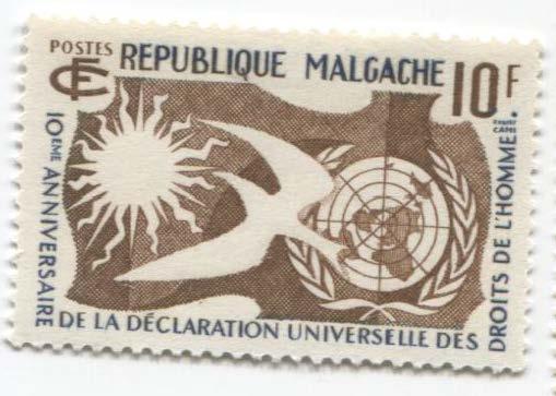 1958.Мальгашская республика.ООН.Декларация прав человека.**