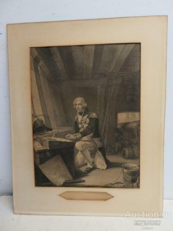 Старинная гравюра, 1854г. Англия, Нельсон