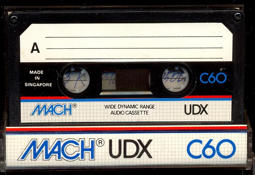 Кассета MACH UDX C 60 редкая made in Singapure  отл.сост. RARE! (8)