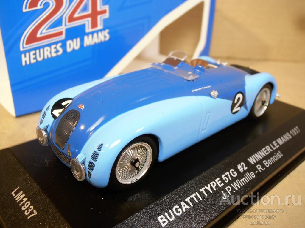 Bugatti 57G Wimille Benoist 1937 24 Hours Le Mans 1:43