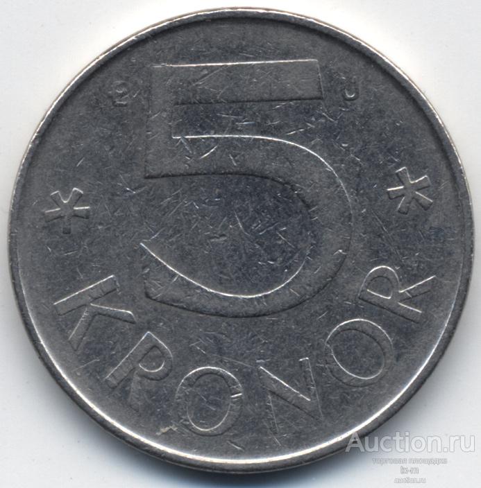 Швеция 1982 г. 5 крон