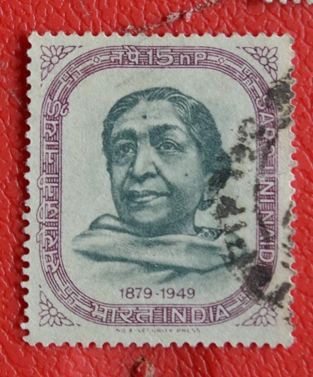 Индия 1964 год  Президент Индийского национального конгресса Сароджини Найду   СТО
