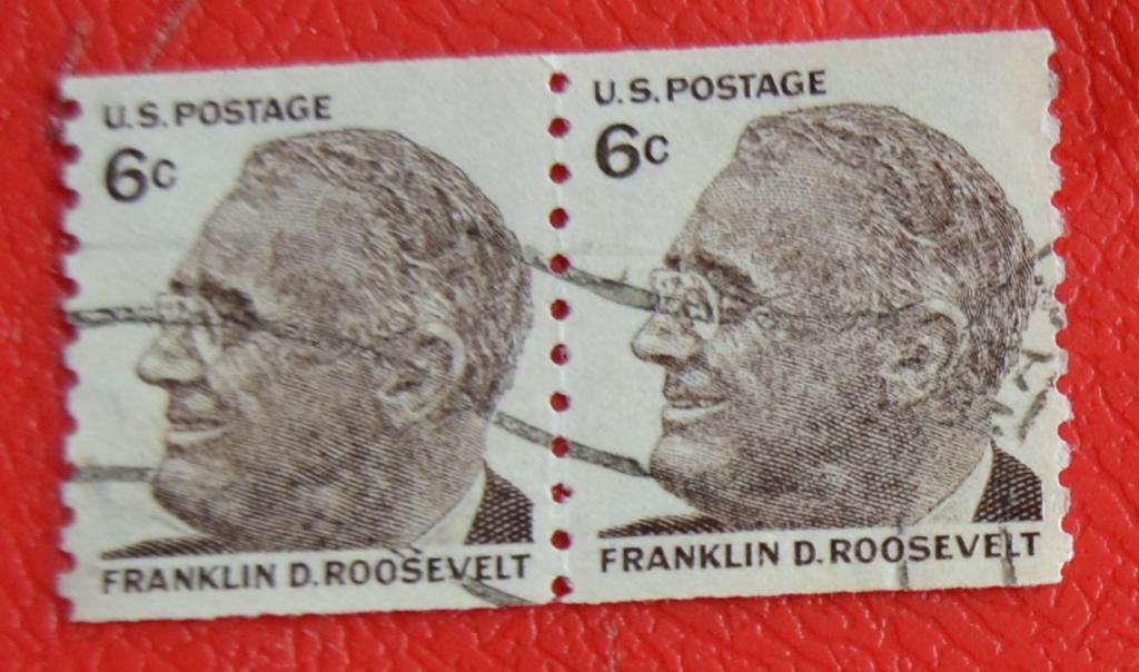 США 1966 год  Президент Франклин Делано Рузвельт Mi894  СТО