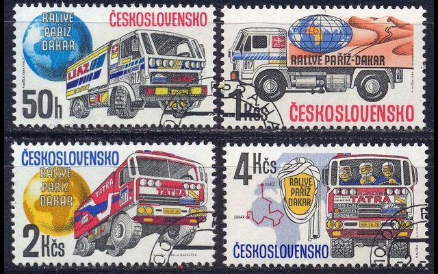 ЧССР 1989 Mi 29847-87 Ралли Париж-Дакар CTO 008/941