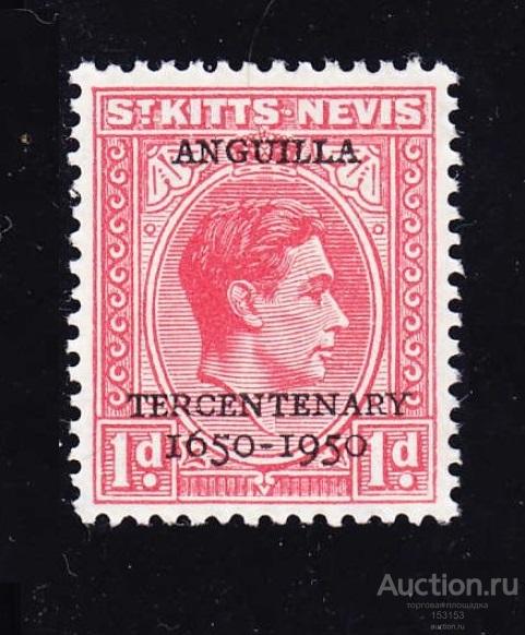 KGVI выпуск ANGUILLA 1950 1d** II