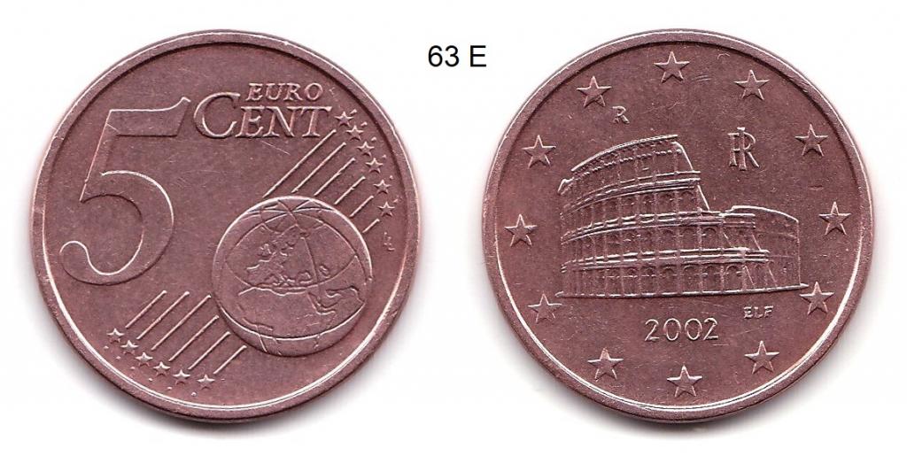 5 евроцентов. Италия. 2002 год.