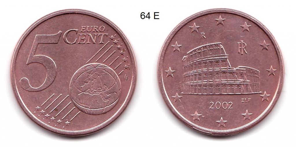5 евроцентов. Италия. 2002 год.