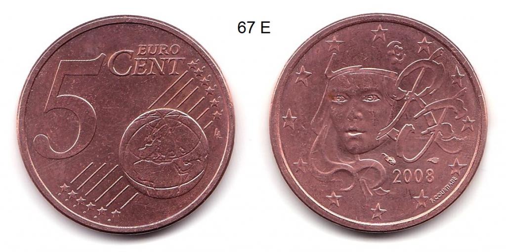 5 евроцентов. Франция. 2008 год.