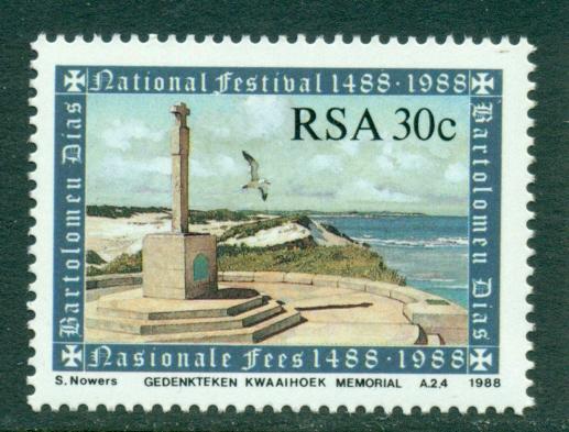 RSA ЮАР 1988 мореплаватели география Диаш птицы чайки фауна памятники (30c**)