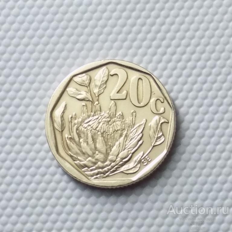 ЮАР 20 центов 1993 года (5031а)