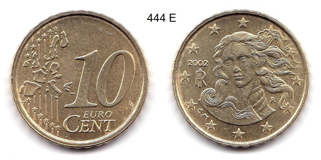 10 евроцентов. Италия. 2002 год.