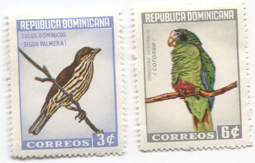 1964.Доминиканская республика.Птицы.2м из 6.6,5е.*