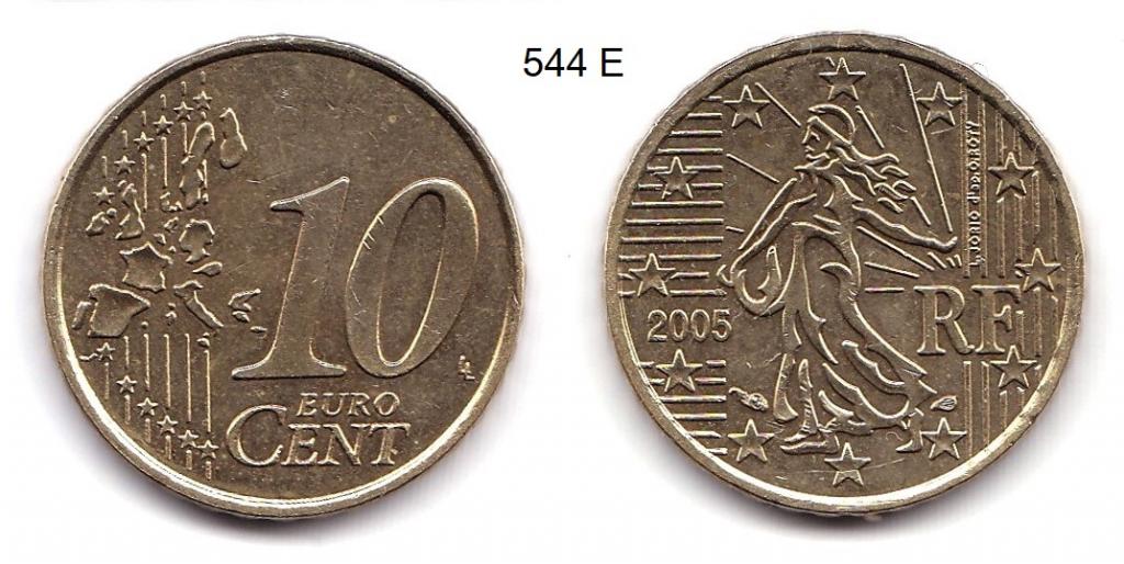 10 евроцентов. Франция. 2005 год.