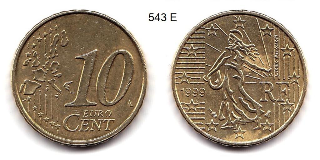 10 евроцентов. Франция. 1999 год.