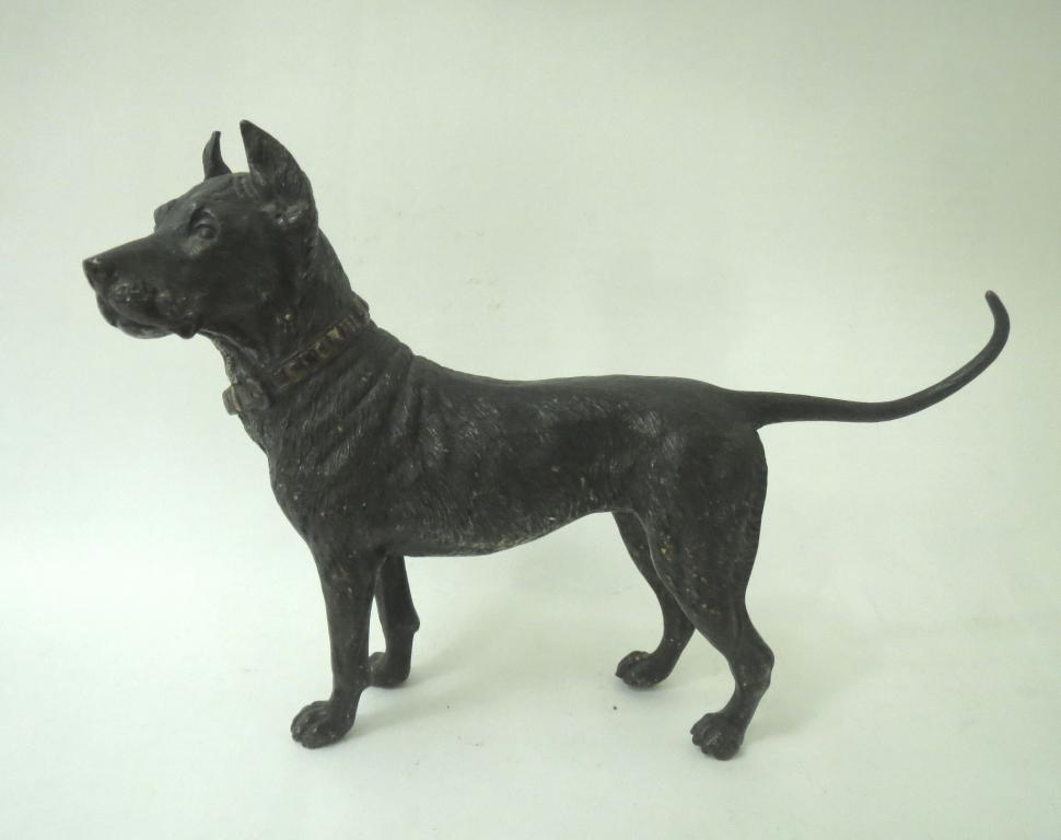 Статуэтка, фигурка - дог, венская бронза