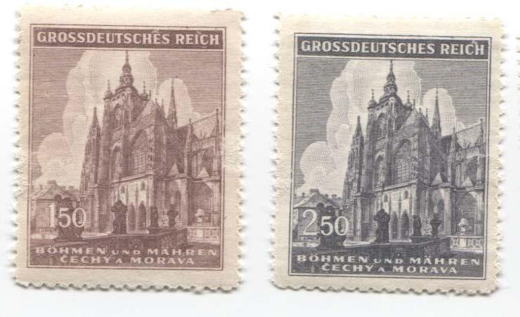 1944.Германия.Богемия и моравия.600 летие Собора.**