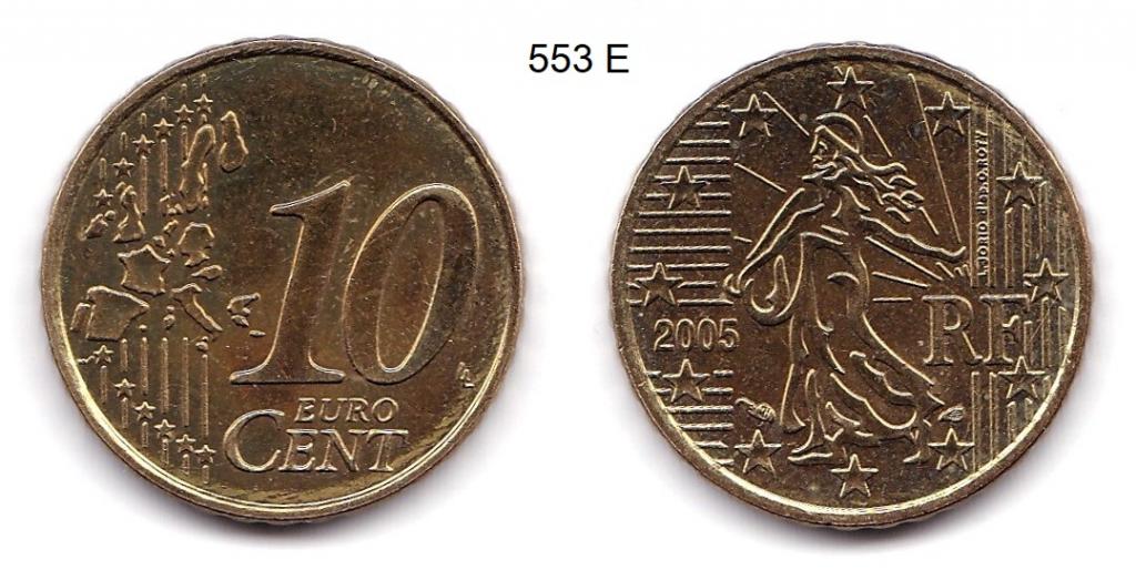 10 евроцентов. Франция. 2005 год.