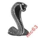 3D ХРОМИРОВАННАЯ НАКЛЕЙКА КОБРА  НА АВТОМОБИЛЬ 