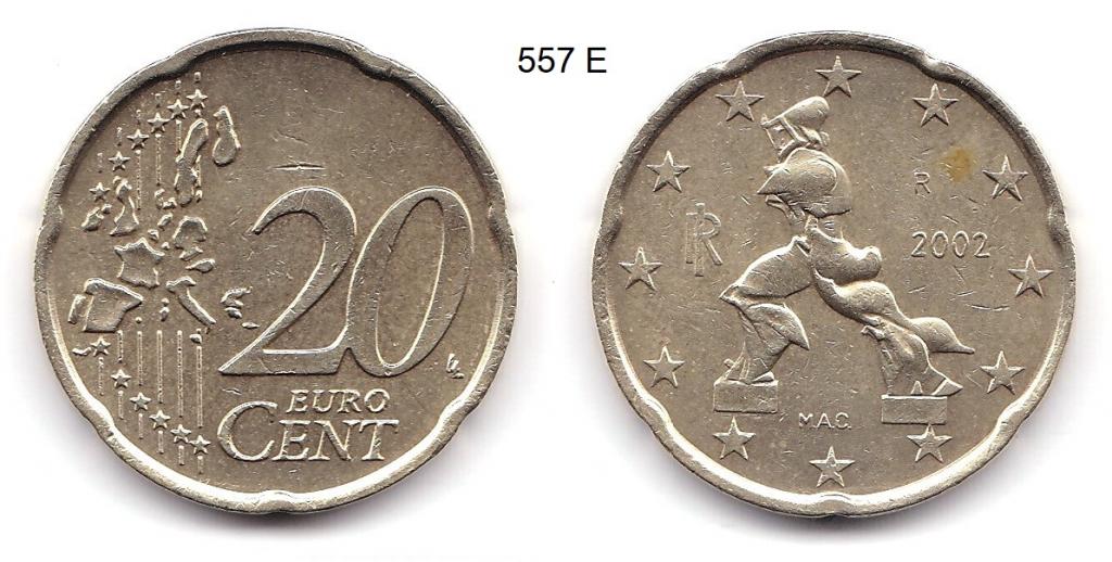 20 евроцентов. Италия. 2002 год.