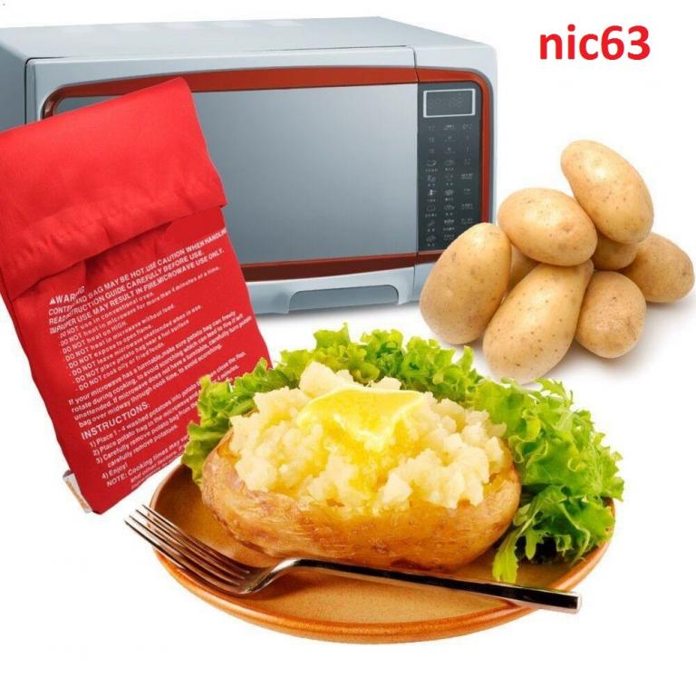 ВОЛШЕБНЫЙ МЕШОК - готовим картошу за 4 минуты в микроволновой печи СВЧ микроволновка