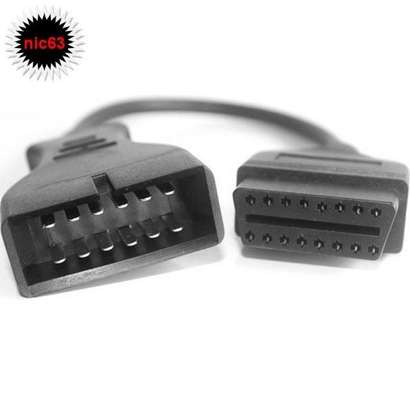КАБЕЛЬ АДАПТЕР ПЕРЕХОДНИК GM 12pin в OBD2 16Pin
