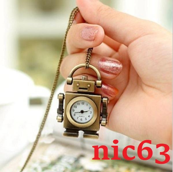 Часы кулон в форме робота 