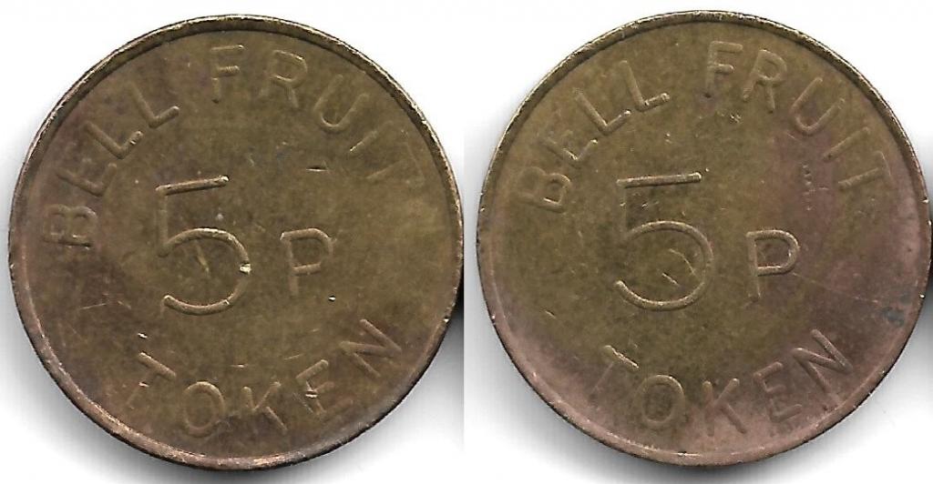 Жетон Bell Fruit 5 P автоматы