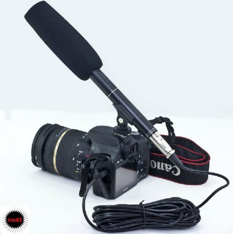 МИКРОФОН НАПРАВЛЕННЫЙ для РАЗЛИЧНЫХ МАРОК КАМЕР 
