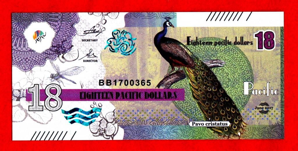 Банкноты с птицами бониста. Банкноты остров Рождества. Банкноты остров Кэмпбелл. Тихий океан бона 46 долларов 2019 год. 18 долл