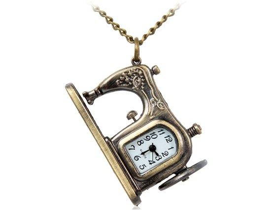 Карманные часы на цепочке &quot;Швейная машинка&quot; 55X 