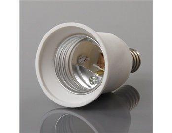 Адаптер с цоколя Е14 на лампу с цоколем Е27 