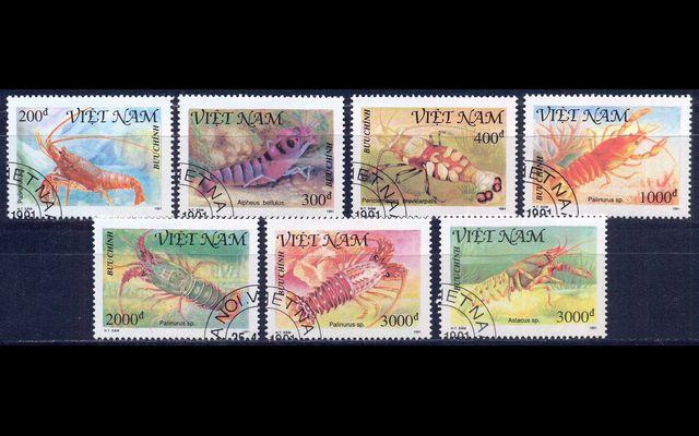 Вьетнам 1991 Mi 2316-22 Раки CTO 004/429