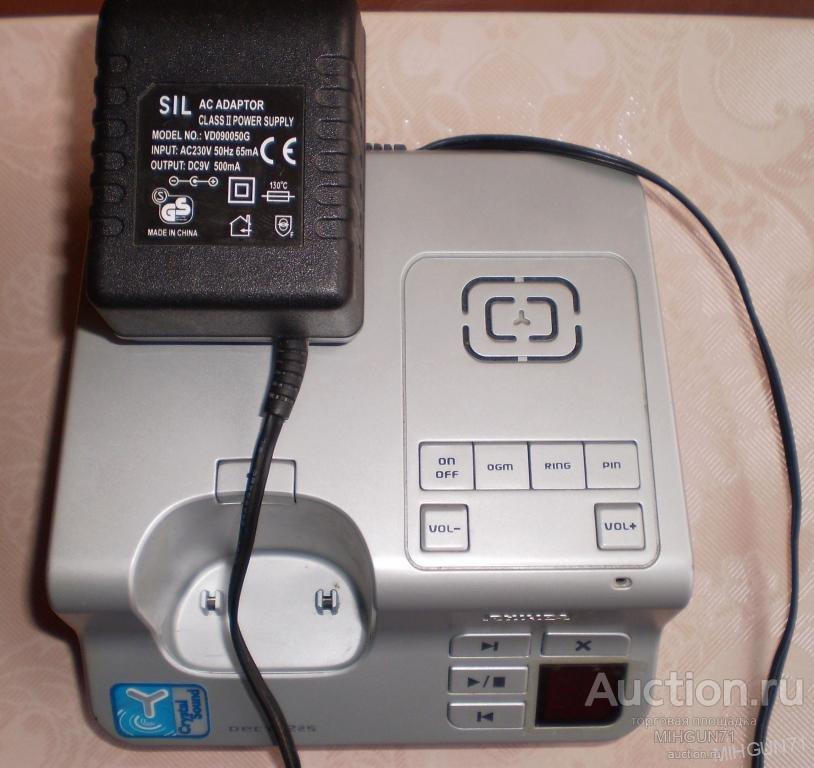 AC adapter к телефону PHILIPS DECT 9V 500mA