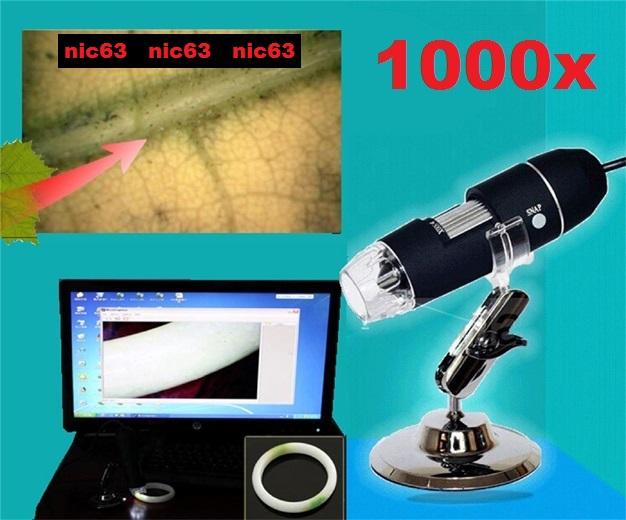 ЦИФРОВОЙ МИКРОСКОП 2MP 1000Х USB видео эндоскоп 2МП лупа 