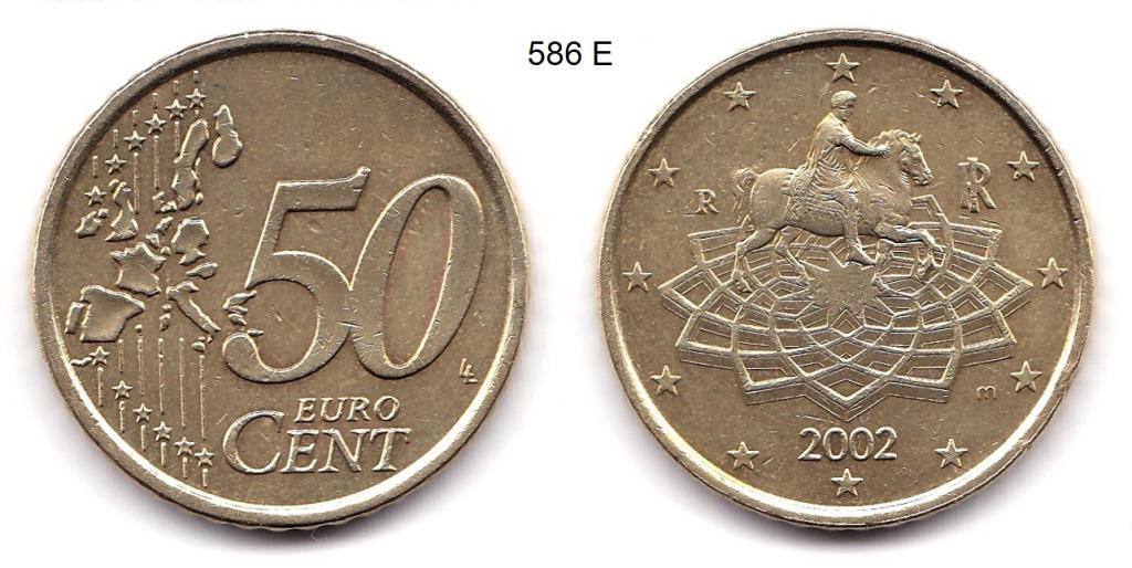 50 евроцентов. Италия. 2002 год.
