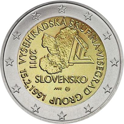 СЛОВАКИЯ, 2011, 2 ЕВРО [БИМЕТАЛЛ]