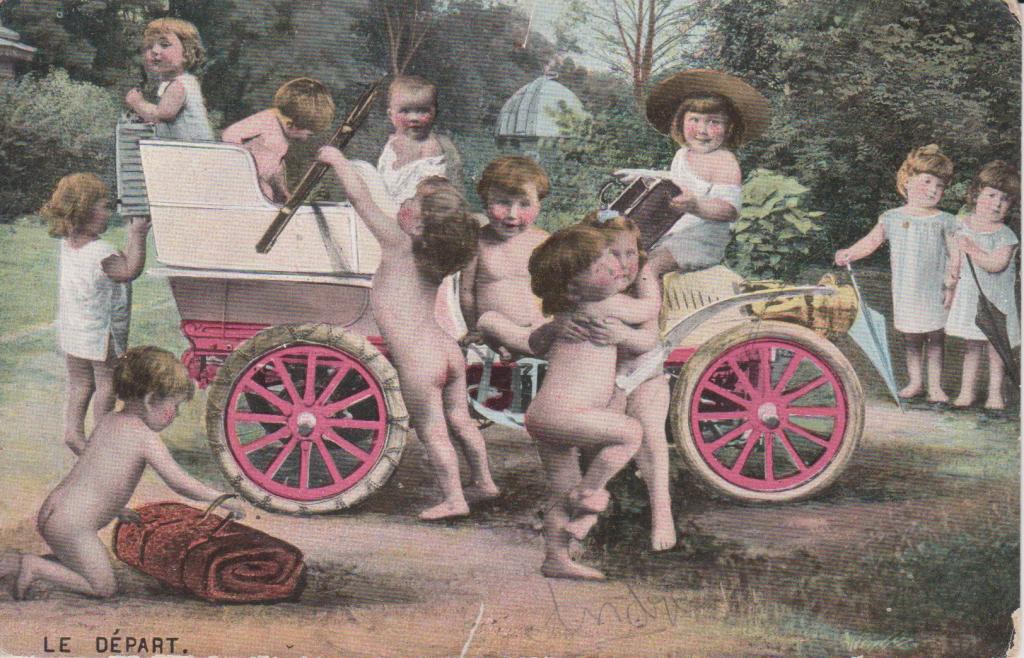 Дети № 1 Серия Фотоколлаж п/п Париж Франция 1907 г.