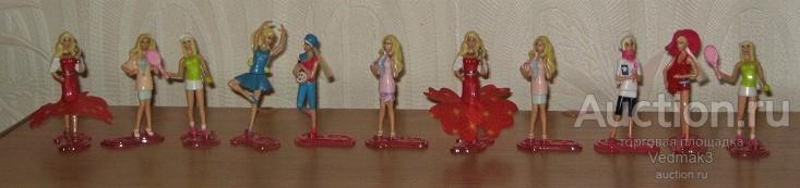 Фигурки Барби профессии киндер сюрприз Mattel 16 шт..
