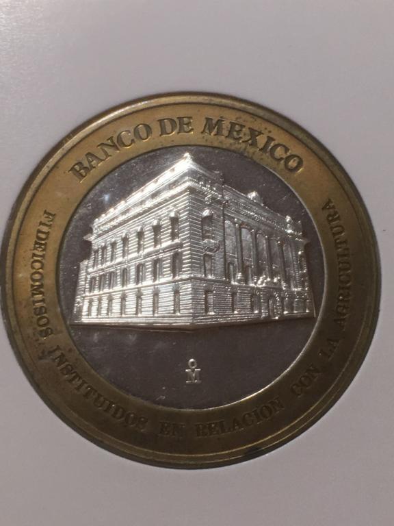 МЕКСИКА, МЕДАЛЬ [BANKO DE MEXICO] [СЕРЕБРО] [БИМЕТАЛЛ] [РЕДКАЯ]