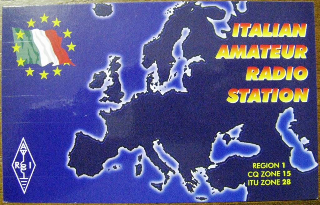 К22-758 QSL КАРТОЧКА РАДИООБМЕНА ИТАЛИЯ 2000