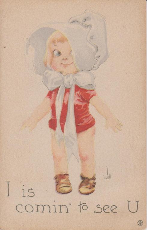 Девочка.Часы.Юмор.1913 г..США