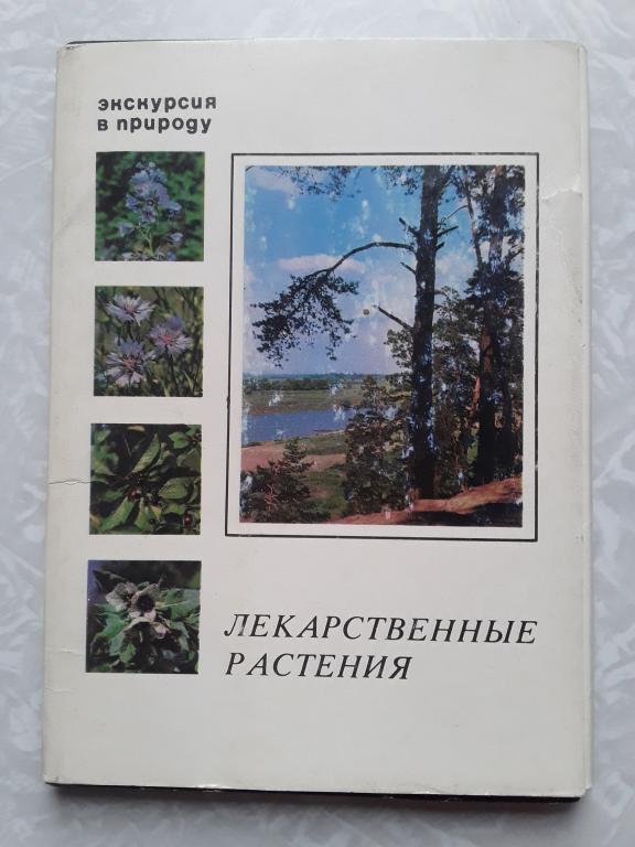 Набор открыток Лекарственные растения. 1978г. 25шт