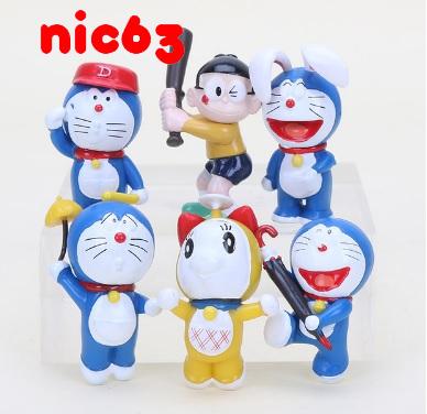 5см Модели кукол Doraemon 6шт 32X 