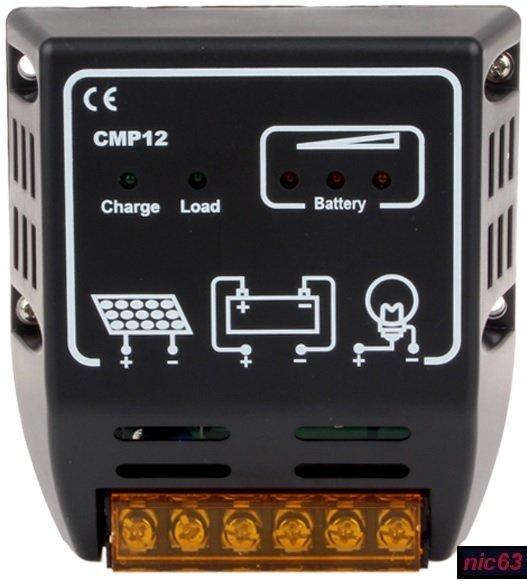 10А КОНТРОЛЛЕР для АККУМУЛЯТОРОВ СОЛНЕЧНЫХ ПАНЕЛЕЙ 