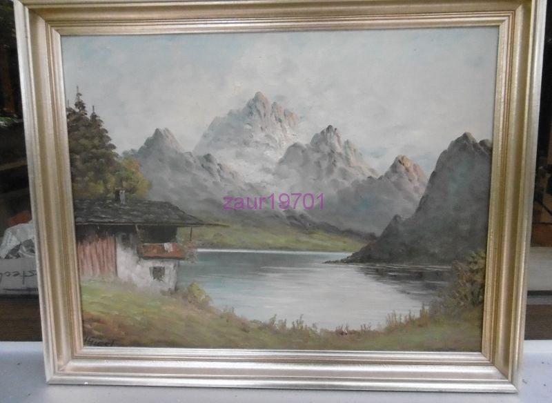 СТАРИННАЯ КАРТИНА МАСЛОМ НА ХОЛСТЕ!ЕВРОПА!73 x 58,5 cm