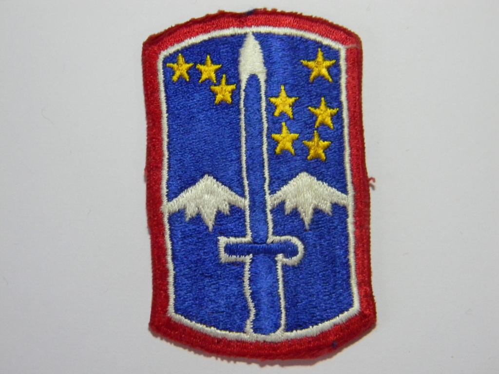Шеврон. Нашивка. США. Армия.  172-я пехотная дивизия США.