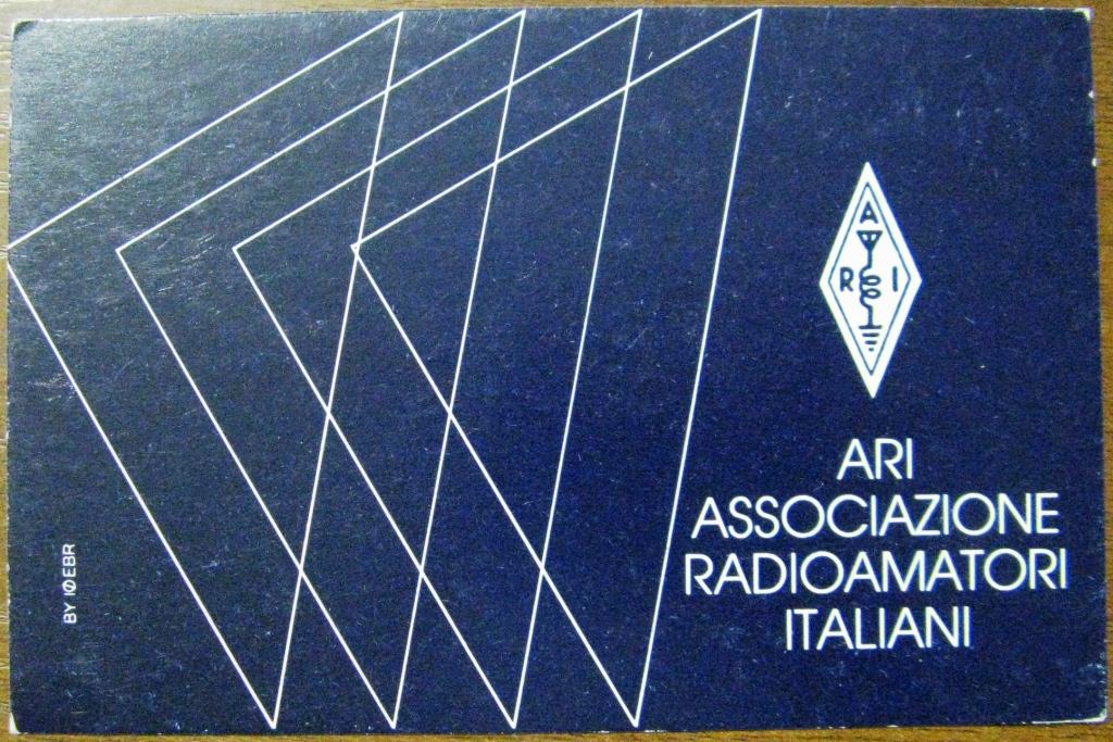 К22.795 QSL КАРТОЧКА РАДИООБМЕНА ИТАЛИЯ 1988