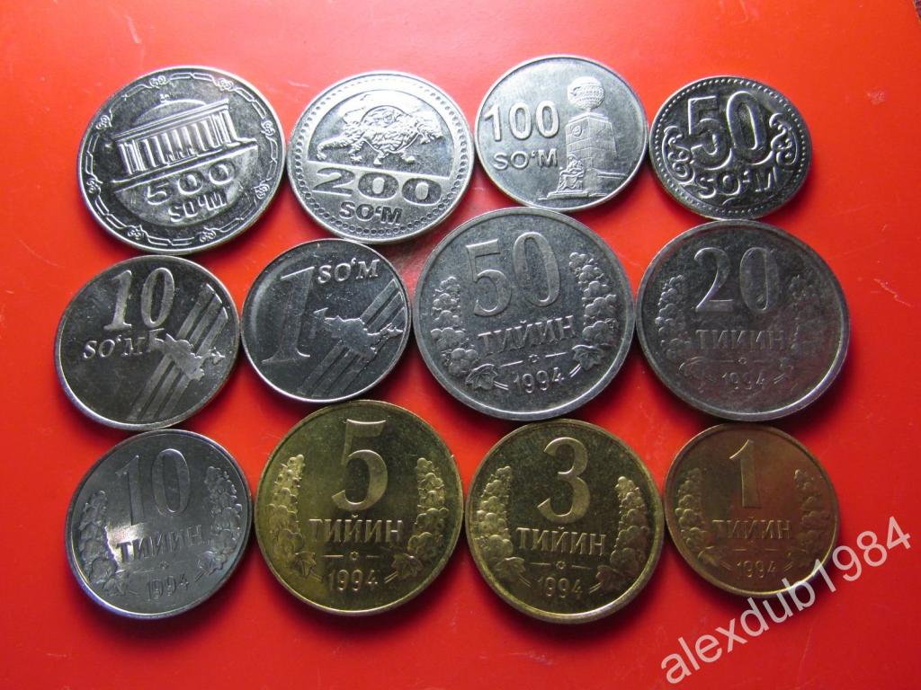 НАБОР МОНЕТ УЗБЕКИСТАНА, 12 ШТ. (UNC)_5